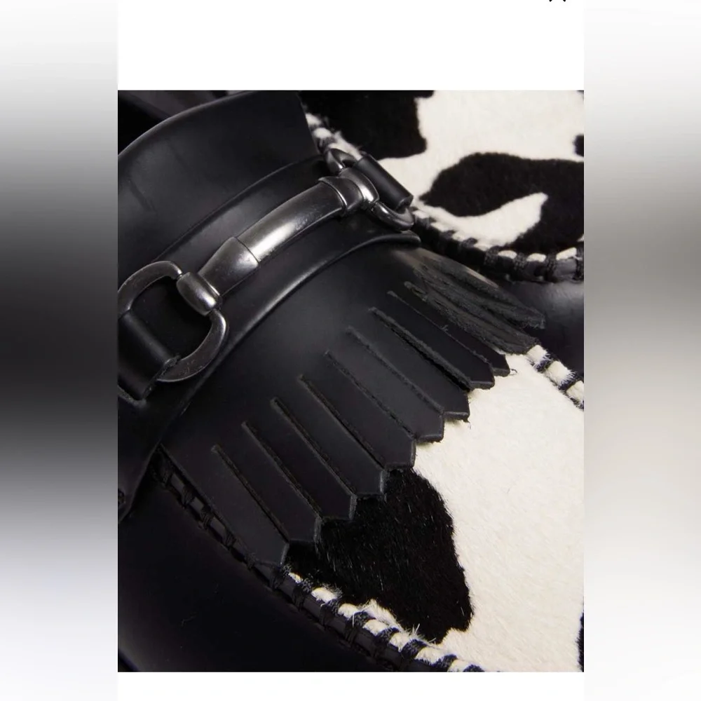 Dr Martens Adrian snaffle cow print loafer - Picture 5 of 9